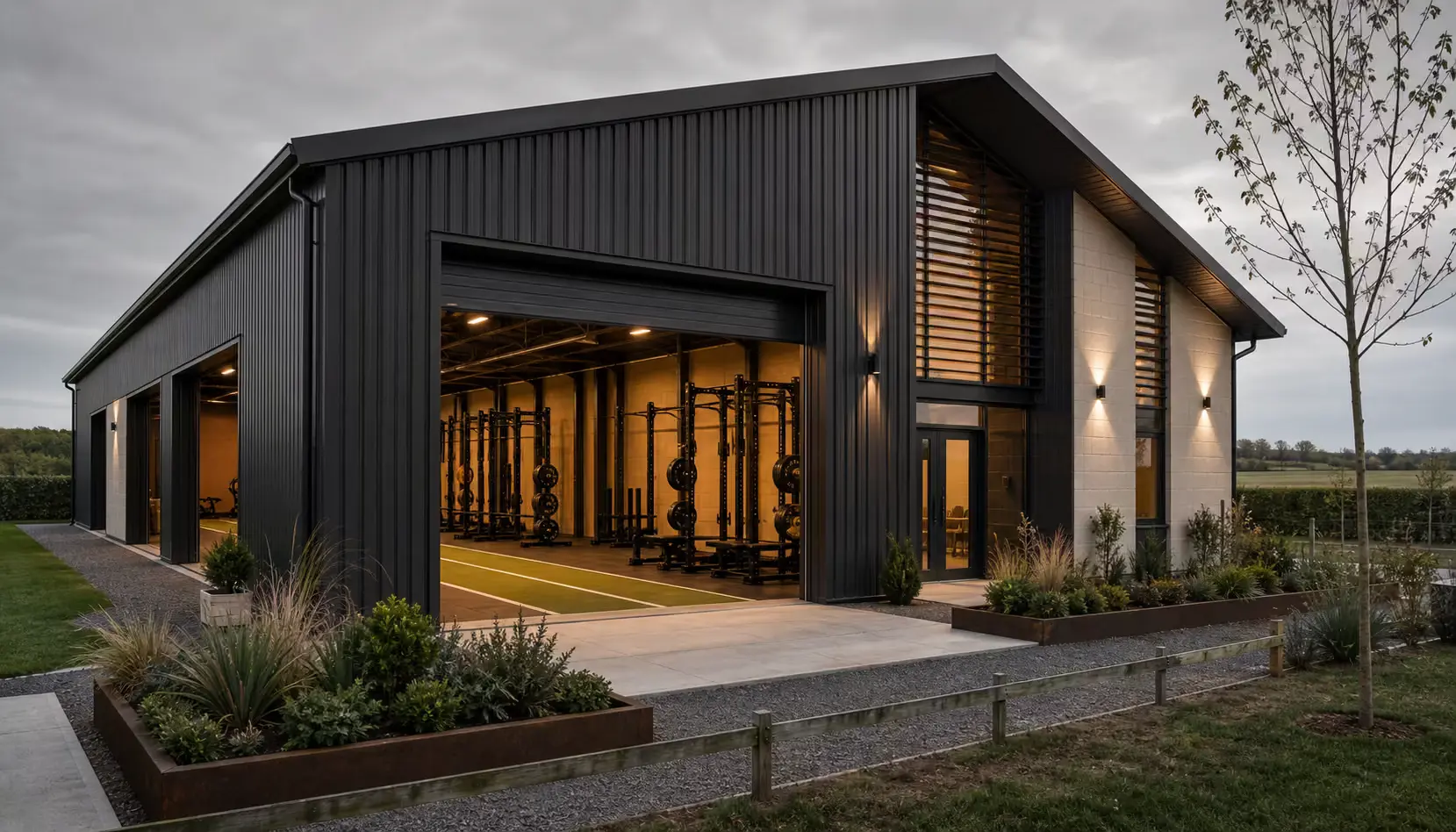 A considered performance gym interior